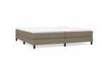 Syfax™ Struttura Letto A Rete A Molle Tortora 200X200 Cm In Tessuto