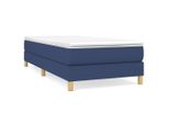 Syfax™ Struttura Letto A Rete A Molle Blu 100X200 Cm In Tessuto