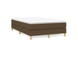 Syfax™ Struttura Letto A Rete A Molle Marrone Scuro 120X200 Cm Tessuto
