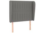 Syfax™ Testiera Ad Orecchio Grigio Scuro 93X23X118/128 Cm In Tessuto