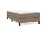 Syfax™ Struttura Letto A Rete A Molle Tortora 90X200 Cm Tessuto