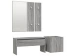 Syfax™ Set Di Mobili Da Corridoio Grigio Sonoma In Legno Multistrato
