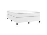 Syfax™ Struttura Letto A Rete A Molle Bianco 140X190 Cm In Pelle Finta