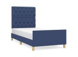 Syfax™ Giroletto Senza Materasso Blu 80X200 Cm In Tessuto