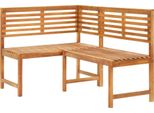 Syfax™ Panca Da Giardino Ad Angolo 140 Cm Legno Massello Acacia