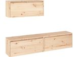 Syfax™ Mobili Porta Tv 3 Pz In Legno Massello Di Pino