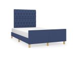 Syfax™ Giroletto Senza Materasso Blu 120X200 Cm In Tessuto