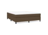 Syfax™ Struttura Letto A Rete A Molle Marrone Scuro 180X200 Cm Tessuto