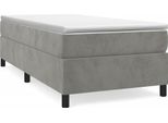 Syfax™ Struttura Letto A Rete A Molle Grigio Chiaro 100X200 Cm Velluto