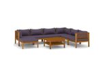 Syfax™ Set Divani Da Giardino 8 Pz Con Cuscini In Massello Di Acacia