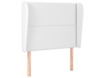 Syfax™ Testiera Ad Orecchio Bianca 103X23X118/128 Cm In Pelle Finta