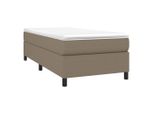 Syfax™ Struttura Letto A Rete A Molle Tortora 80X200 Cm Tessuto