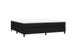 Syfax™ Struttura Letto A Rete A Molle Nero 200X200 Cm In Tessuto