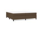 Syfax™ Struttura Letto A Rete A Molle Marrone Scuro 200X200 Cm In Tessuto