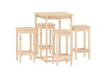 Syfax™ Set Da Bar 5 Pz In Legno Massello Di Pino