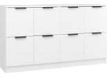Syfax™ Credenze 2 Pz Bianco 60X30X70 Cm In Legno Multistrato