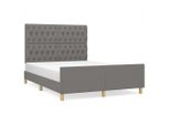 Syfax™ Giroletto Senza Materasso Grigio Scuro 140X200 Cm Tessuto