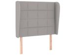 Syfax™ Testiera Ad Orecchio Grigio Chiaro 103X23X118/128 Cm In Tessuto