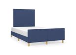 Syfax™ Giroletto Senza Materasso Blu 120X200 Cm In Tessuto