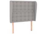 Syfax™ Testiera Ad Orecchio Grigio Chiaro 83X23X118/128 Cm In Tessuto