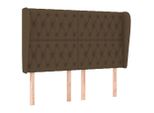 Syfax™ Testiera Ad Orecchio Marrone Scuro 163X23X118/128 Cm In Tessuto