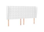 Syfax™ Testiera Ad Orecchio Bianca 183X23X118/128 Cm In Pelle Finta