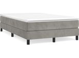 Syfax™ Struttura Letto A Rete A Molle Grigio Chiaro 120X200 Cm Velluto