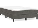Syfax™ Struttura Letto A Rete A Molle Grigio Scuro 120X200 Cm Velluto