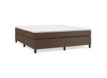 Syfax™ Struttura Letto A Rete A Molle Marrone 180X200 Cm In Pelle Finta