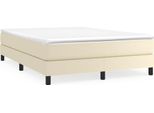 Syfax™ Struttura Letto A Rete A Molle Crema 140X200 Cm In Pelle Finta