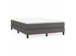 Syfax™ Struttura Letto A Rete A Molle Grigio 140X200 Cm In Pelle Finta