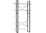 Syfax™ Libreria A 5 Ripiani Bianca 100X30X175 Cm In Legno Multistrato