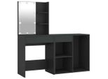 Syfax™ Toeletta Con Led E Armadietto In Legno Multistrato Nero
