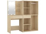 Syfax™ Toeletta Led Con 2 Armadietti Legno Multistrato Rovere Sonoma