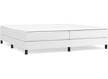 Syfax™ Struttura Letto A Rete A Molle Bianco 200X200 Cm In Pelle Finta