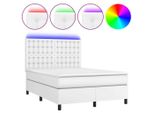 Syfax™ Giroletto Molle Con Materasso E Led Bianco 140X190Cm Pelle Finta