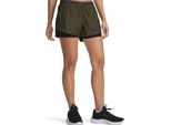 Pantaloncini Under Armour Tech Play Up 2In1 - Verde Spedizione, Taglia:S
