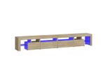 Syfax™ Mobile Porta Tv Con Luci Led Rovere Sonoma 260X36,5X40 Cm