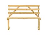 Syfax™ Panca Da Giardino 120 Cm In Legno Di Pino Impregnato