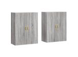 Syfax™ Mobili A Parete 2 Pz Grigio Sonoma 69,5X34X90 Cm