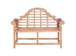 Syfax™ Panca Da Giardino 127X58,5X92,5 Cm In Legno Massello Di Teak
