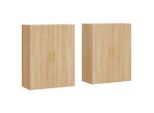 Syfax™ Mobili A Parete 2 Pz Rovere Sonoma 69,5X34X90 Cm