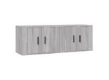 Syfax™ Mobili Porta Tv A Parete 2 Pz Grigio Sonoma 57X34,5X40 Cm