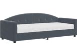 Syfax™ Divano Letto Con Materasso Grigio Scuro 80X200 Cm In Velluto