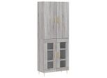 Syfax™ Credenza Grigio Sonoma 69,5X34X180 Cm In Legno Multistrato