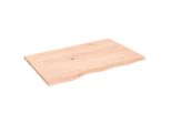 Syfax™ Piano Per Tavolo 80X50X2 Cm In Rovere Massello Non Trattato