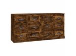 Syfax™ Credenze 2 Pz Rovere Fumo In Legno Multistrato