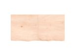 Syfax™ Piano Per Tavolo 120X60X(2-6)Cm In Rovere Massello Non Trattato