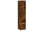 Syfax™ Credenza Rovere Fumo 34,5X34X180 Cm In Legno Multistrato