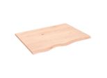 Syfax™ Piano Per Tavolo 80X60X2 Cm In Rovere Massello Non Trattato
